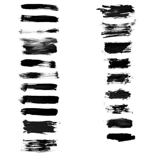 Grungy Photoshop-Pinsel und Vektoren